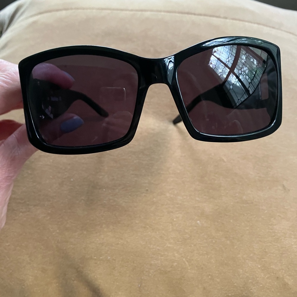 MaxMara black crystal sunglasses
